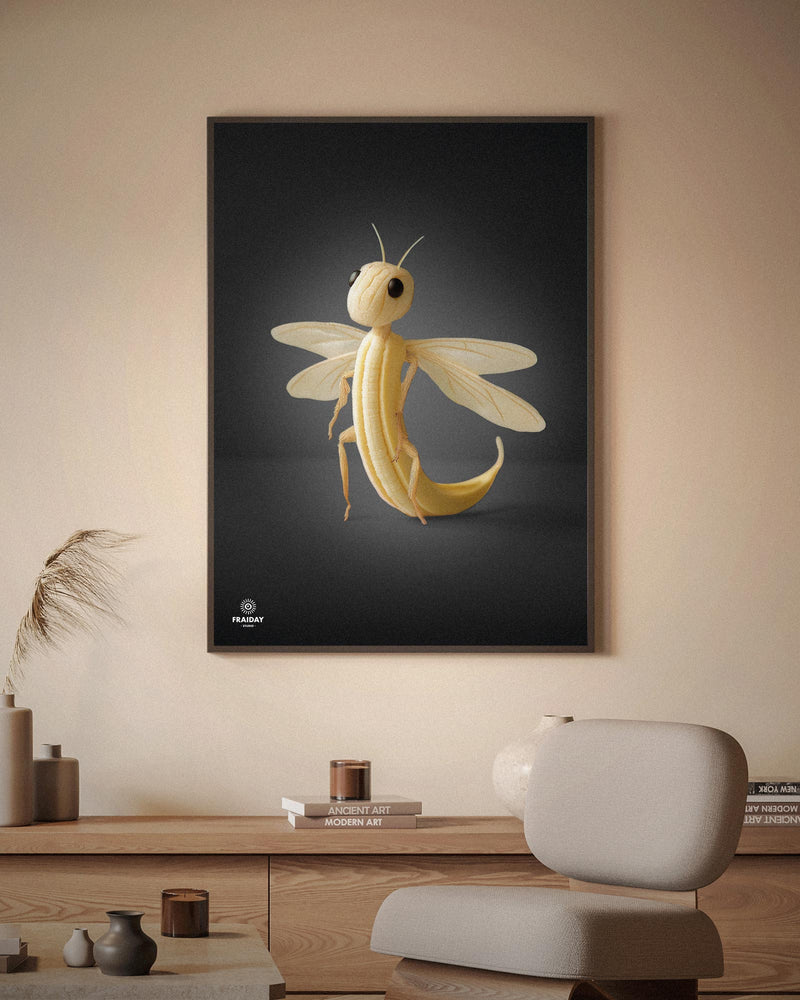 Fraiday Studio – Plakat – Banana Fly – Black Edition