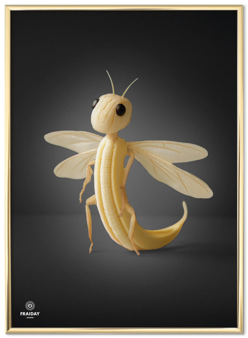 Fraiday Studio – Plakat – Banana Fly – Black Edition