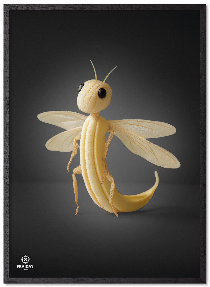 Fraiday Studio – Plakat – Banana Fly – Black Edition