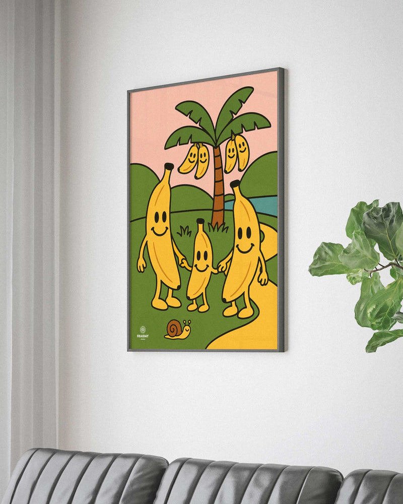 Fraiday Studio – Plakat – Let's Go' Banana
