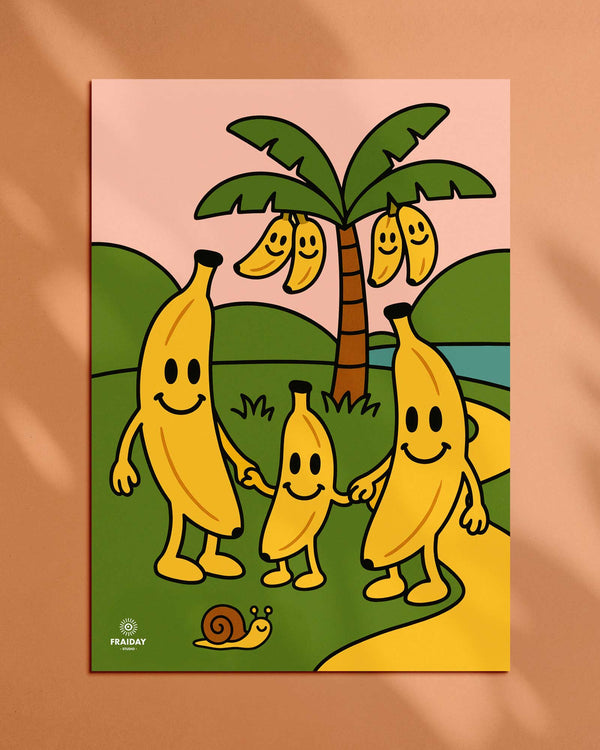 Fraiday Studio – Plakat – Let's Go' Banana