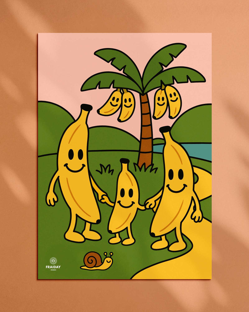 Fraiday Studio – Plakat – Let's Go' Banana