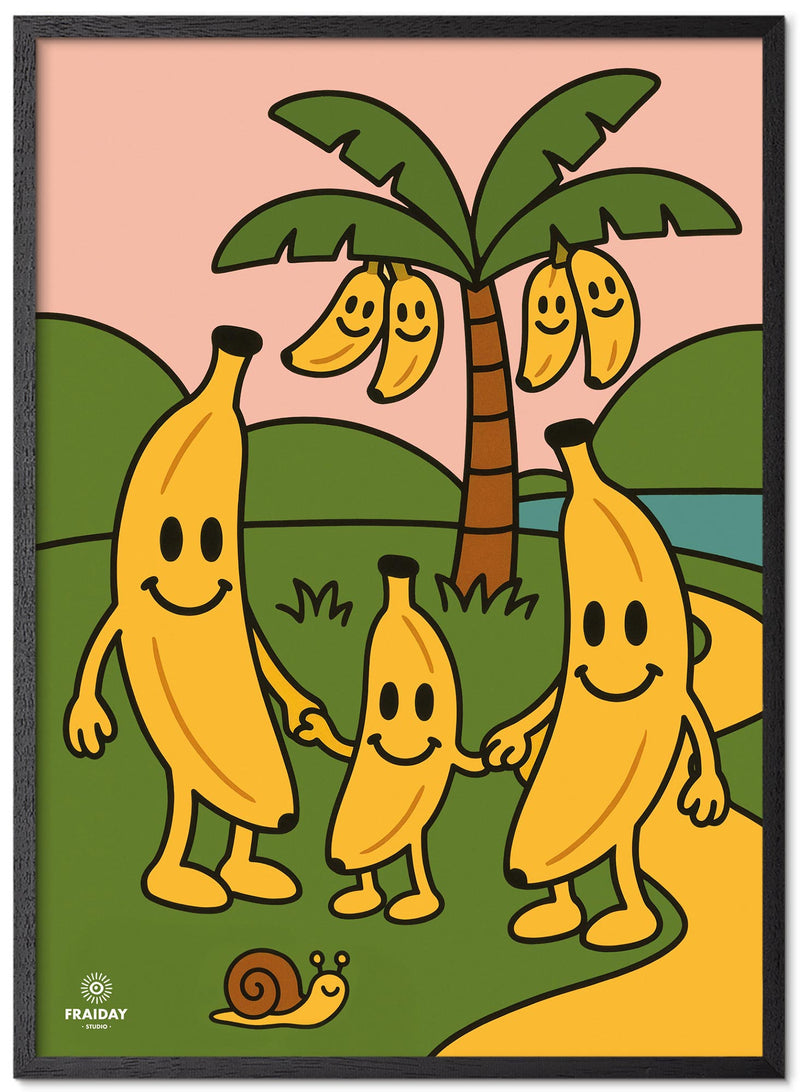 Fraiday Studio – Plakat – Let's Go' Banana