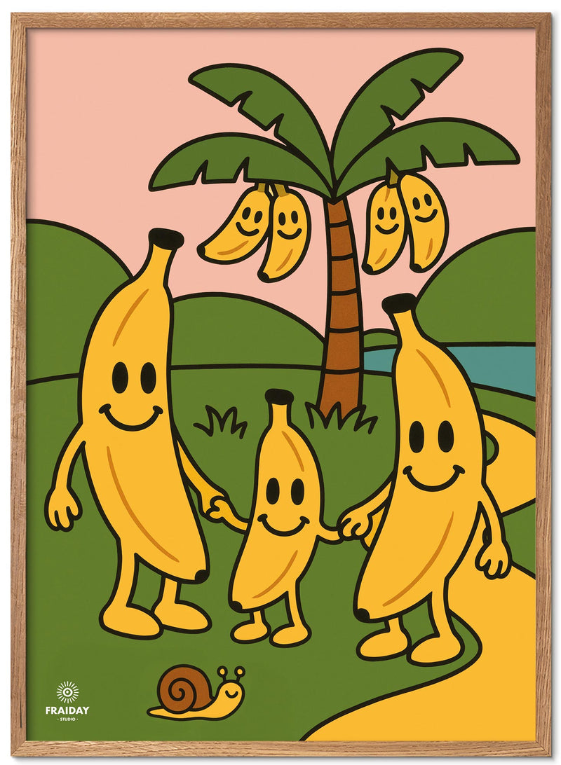 Fraiday Studio – Plakat – Let's Go' Banana