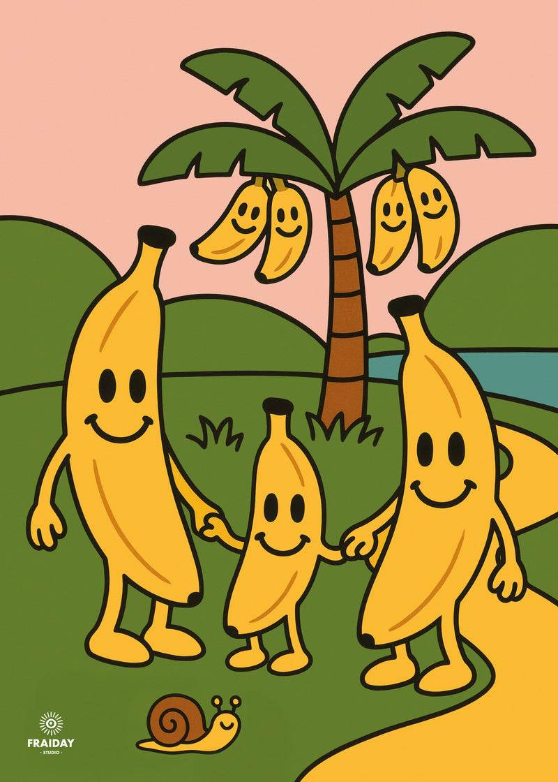 Fraiday Studio – Plakat – Let's Go' Banana