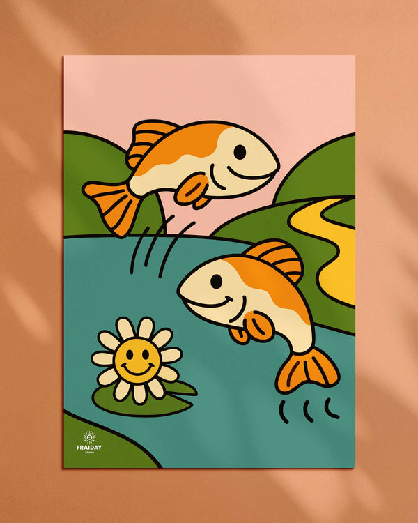 Fraiday Studio – Plakat – Let's Go' Fish