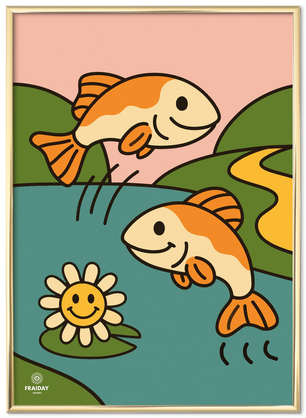 Fraiday Studio – Plakat – Let's Go' Fish