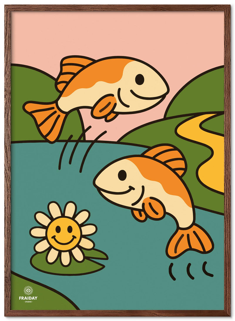 Fraiday Studio – Plakat – Let's Go' Fish