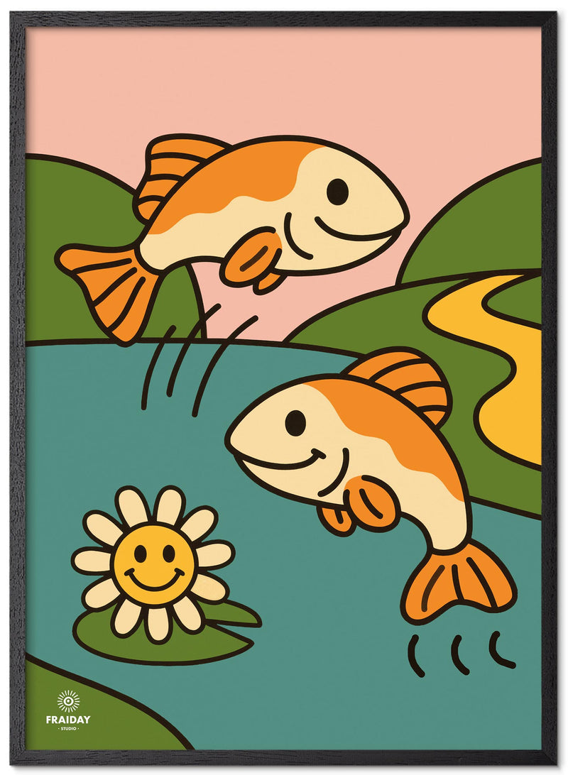 Fraiday Studio – Plakat – Let's Go' Fish