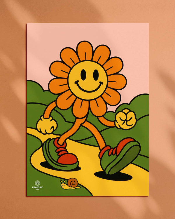 Fraiday Studio – Plakat – Let's Go' Flower