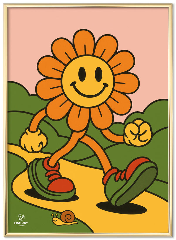 Fraiday Studio – Plakat – Let's Go' Flower