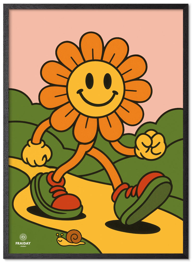 Fraiday Studio – Plakat – Let's Go' Flower