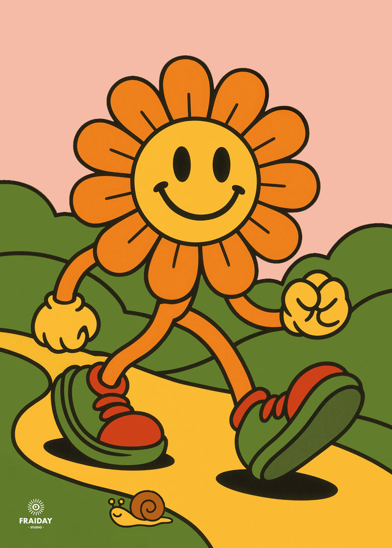 Fraiday Studio – Plakat – Let's Go' Flower