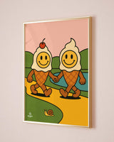 Fraiday Studio – Plakat – Let's Go' Ice Cream