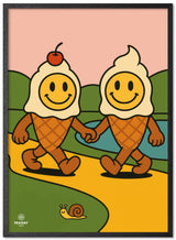 Fraiday Studio – Plakat – Let's Go' Ice Cream