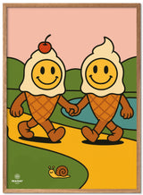 Fraiday Studio – Plakat – Let's Go' Ice Cream