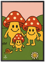 Fraiday Studio – Plakat – Let's Go' Mushroom