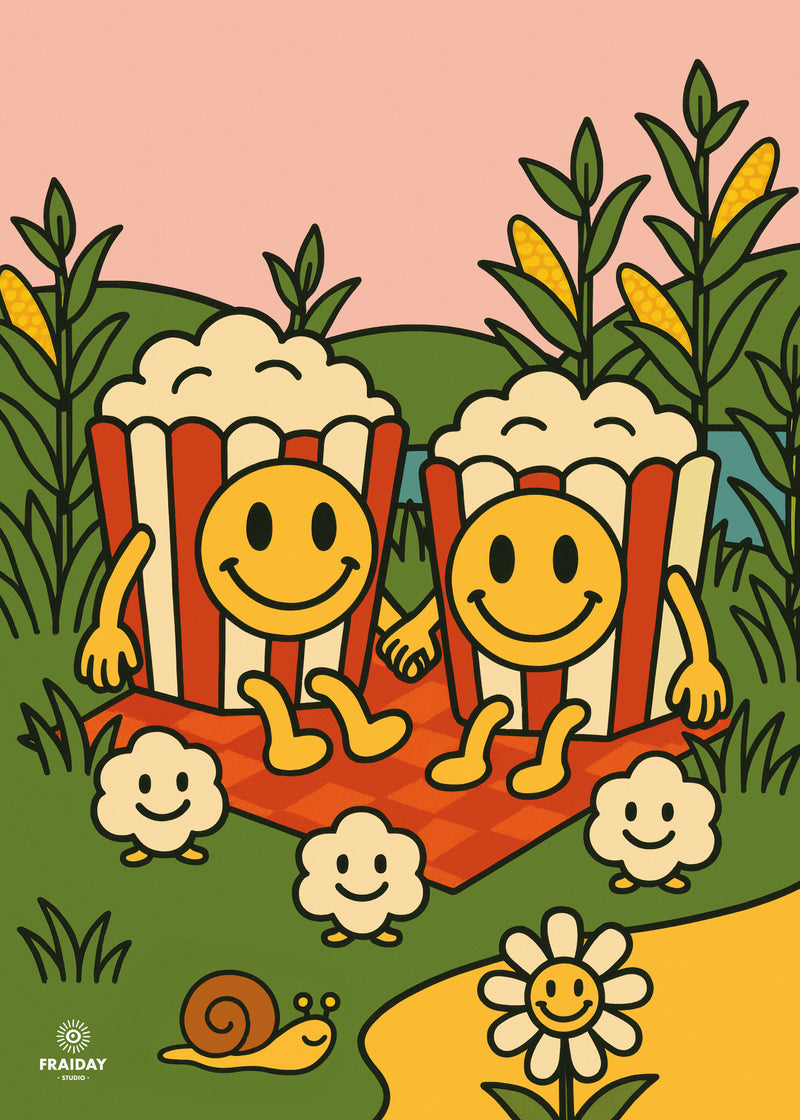 Fraiday Studio – Plakat – Let's Go' Popcorn