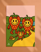 Fraiday Studio – Plakat – Let's Go' Strawberry