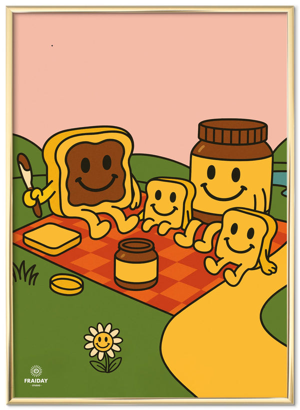 Fraiday Studio – Plakat – Let's Go' Toast