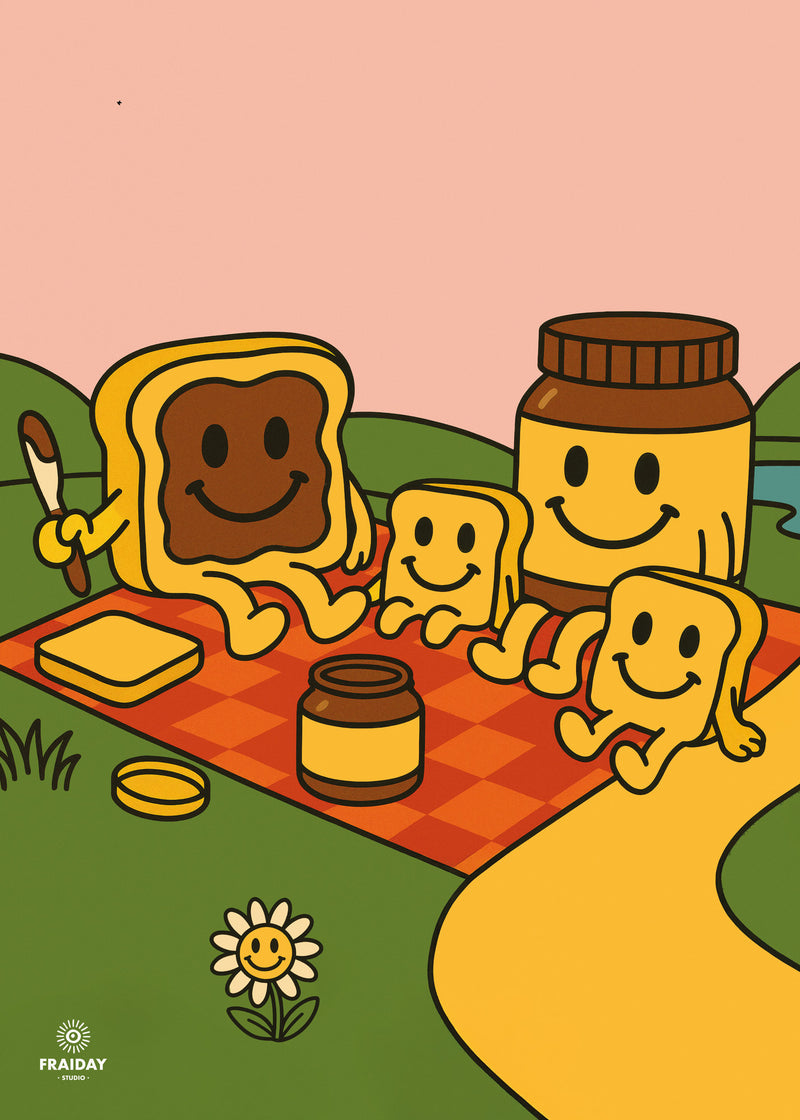 Fraiday Studio – Plakat – Let's Go' Toast