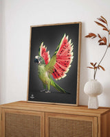 Fraiday Studio – Plakat – Melon Wings – Black Edition
