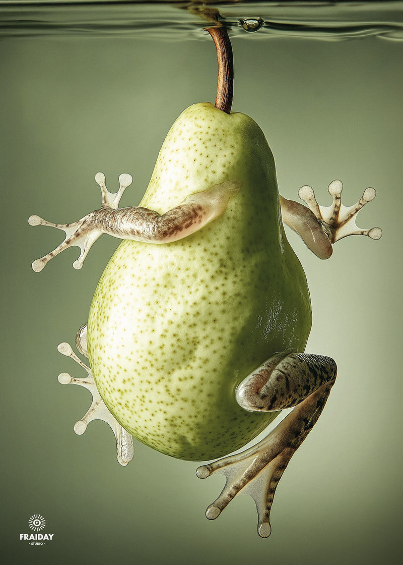 Fraiday Studio – Plakat – Swimming Pear