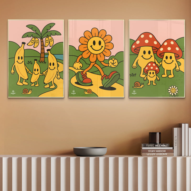 Fraiday Studio – Plakat – Let's Go' Mushroom