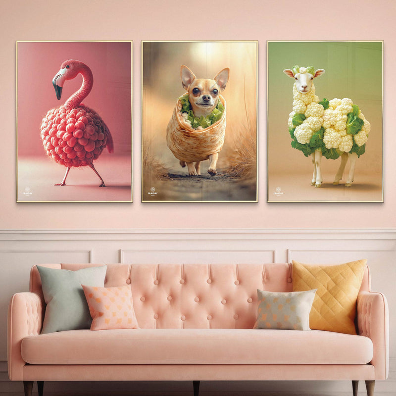 Fraiday Studio – Billedvæg – 3 valgfri plakater – 70×100 cm